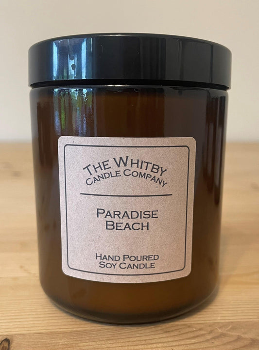 Paradise Beach Scented Jar Candle - The Whitby Candle Company